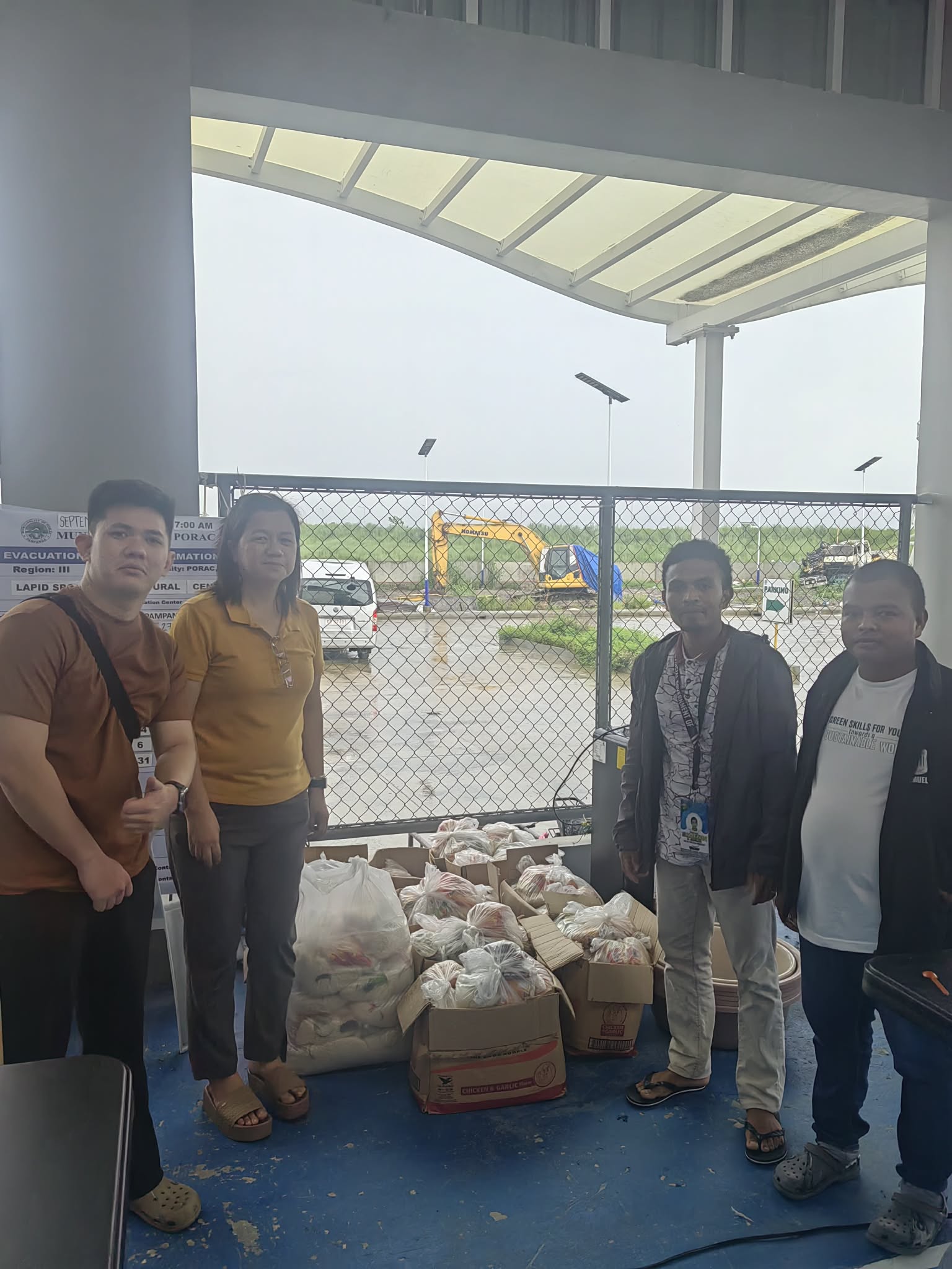 75 FOOD PACKS REACHED PORAC. THAT MAKES 275 FAMILIES.