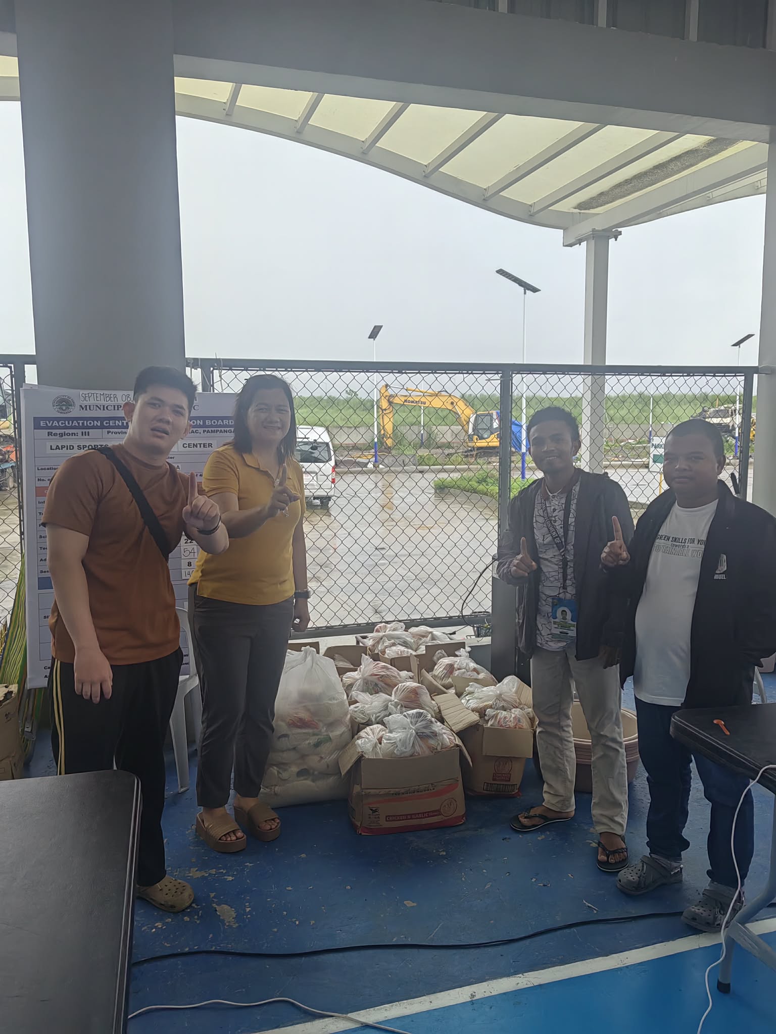 75 FOOD PACKS REACHED PORAC. THAT MAKES 275 FAMILIES.