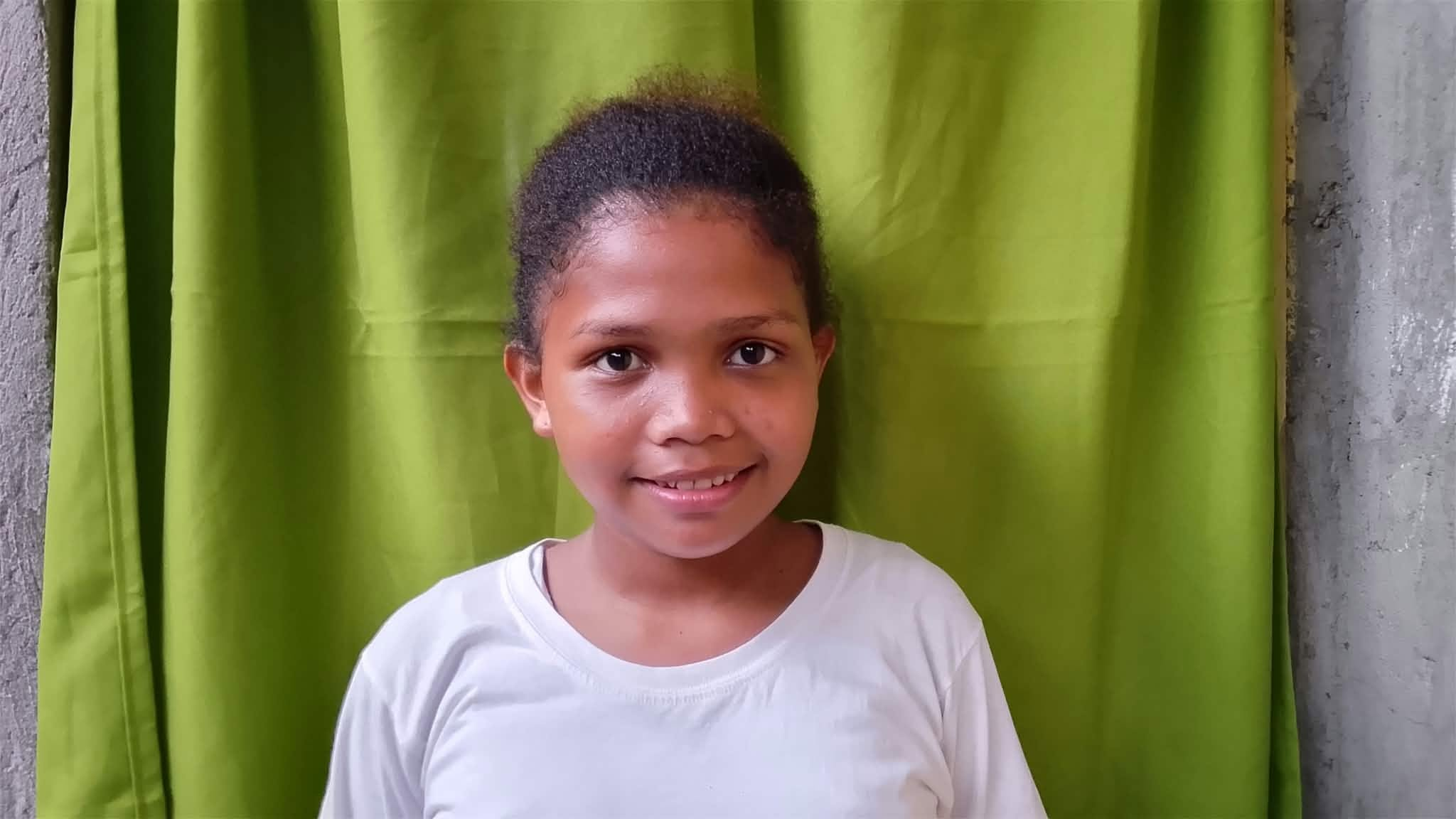 A scholar supported by the Aeta scholarship drive.